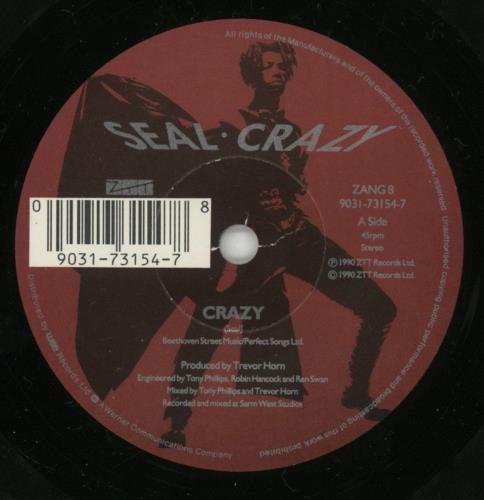 Seal Crazy 7" vinyl single (7 inch record / 45) UK SEA07CR49362