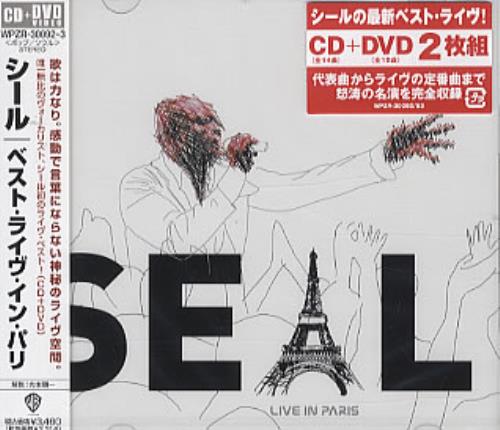 Seal Live In Paris 2-disc CD/DVD set Japanese SEA2DLI320707