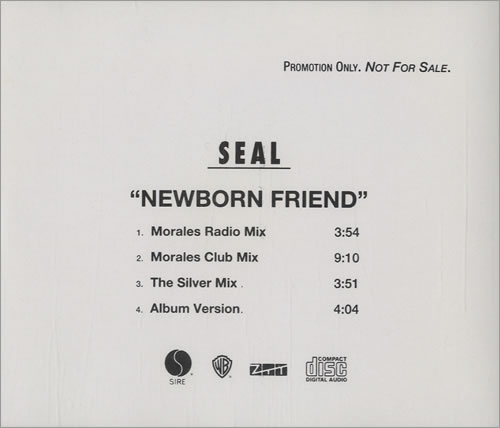 Seal Newborn Friend CD single (CD5 / 5") US SEAC5NE93054