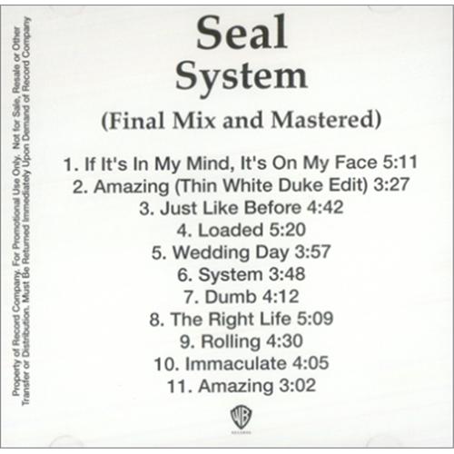 Seal System CD-R acetate US SEACRSY424914