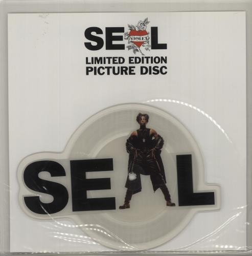 Seal Violet shaped picture disc (picture disc vinyl record) UK SEASHVI46847