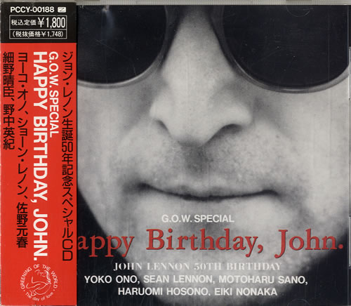 Sean Lennon Happy Birthday, John CD single (CD5 / 5") Japanese LNNC5HA140023