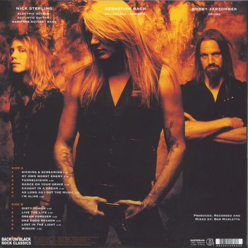 Sebastian Bach Kicking & Screaming - Red Vinyl vinyl LP album (LP record) UK NBHLPKI808246