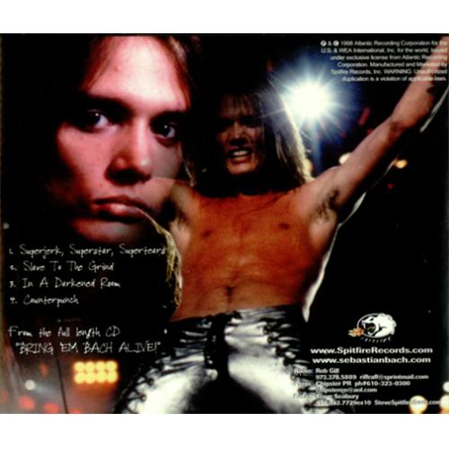 Sebastian Bach Superjerk Superstar Supertears CD single (CD5 / 5") US NBHC5SU154868