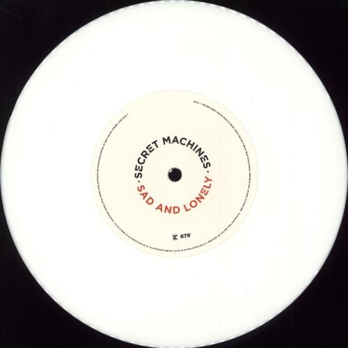 Secret Machines Sad And Lonely - White Vinyl 7" vinyl single (7 inch record / 45) UK SEM07SA313772