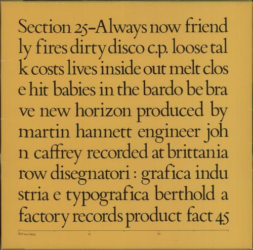 Section 25 Always Now - Envelope Sleeve vinyl LP album (LP record) UK S25LPAL120810