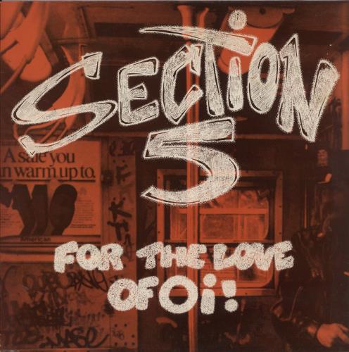 Section 5 For The Love Of Oi! vinyl LP album (LP record) UK 8KCLPFO866544