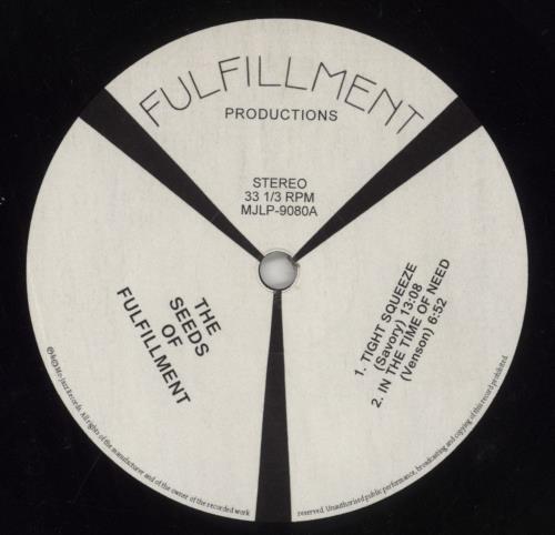 Seeds Of Fulfillment Live From Studio 1 vinyl LP album (LP record) German 8G1LPLI855012