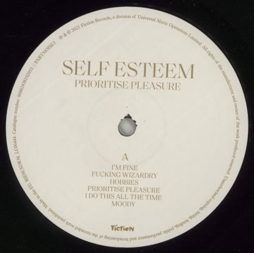 SELF ESTEEM Prioritise Pleasure vinyl LP album (LP record) UK 5Y7LPPR878048