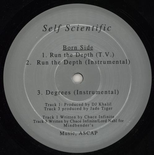 Self Scientific Run The Depth / Degrees 12" vinyl single (12 inch record / Maxi-single) US 2EY12RU757673