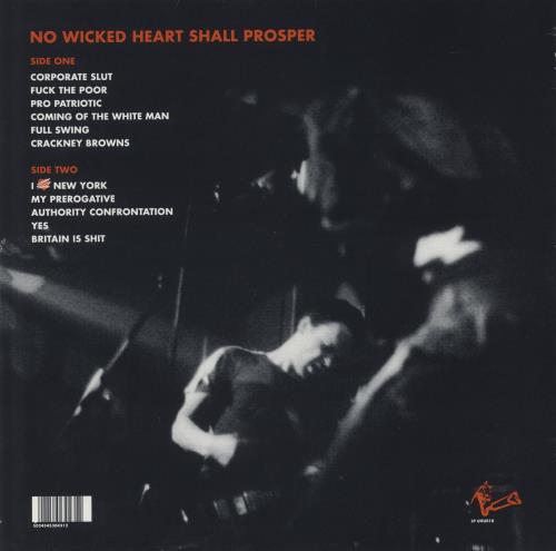 Selfish Cunt No Wicked Heart Shall Prosper vinyl LP album (LP record) UK SA8LPNO302394