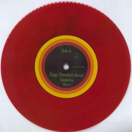Sendelica Ziggy Stardust - Red Vinyl + Shrink 7" vinyl single (7 inch record / 45) UK 26O07ZI767052