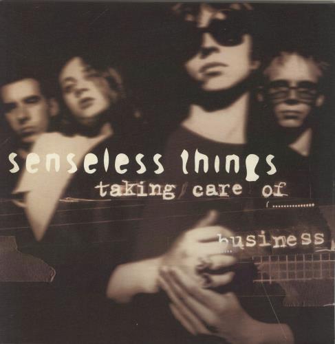 Senseless Things Taking Care Of Business vinyl LP album (LP record) UK SENLPTA553523