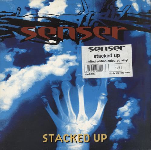 Senser Stacked Up - Yellow Vinyl 2-LP vinyl record set (Double Album) UK SNR2LST734796