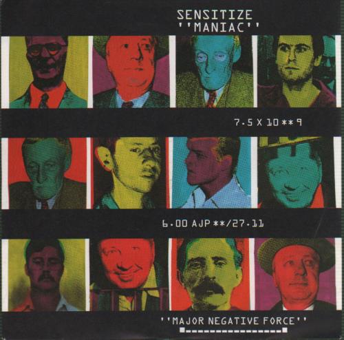 Sensitize Maniac 7" vinyl single (7 inch record / 45) UK STZ07MA649394
