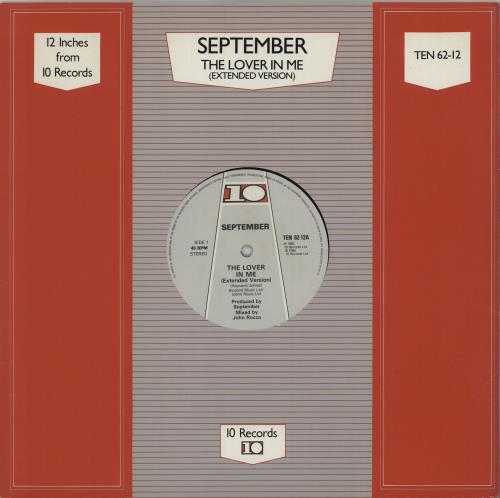 September The Lover In Me 12" vinyl single (12 inch record / Maxi-single) UK W1412TH664957