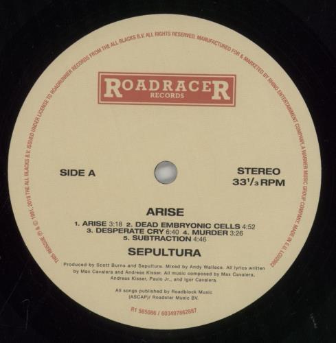 Sepultura Arise - Reissue - 180g DLP Expanded Edition 2-LP vinyl record set (Double LP Album) UK SEP2LAR815143