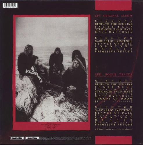 Sepultura Beneath The Remains 2-LP vinyl record set (Double LP Album) UK SEP2LBE819973