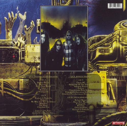 Sepultura Chaos A.D. - 180gm 2-LP vinyl record set (Double LP Album) UK SEP2LCH813987