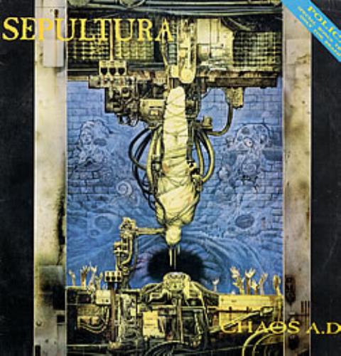 Sepultura Chaos A.D vinyl LP album (LP record) Brazilian SEPLPCH215041