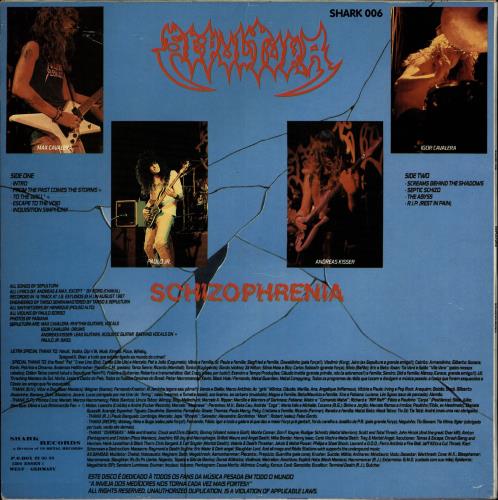 Sepultura Schizophrenia - EX vinyl LP album (LP record) German SEPLPSC649634