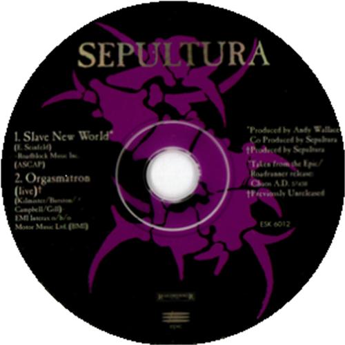 Sepultura Slave New World CD single (CD5 / 5") US SEPC5SL33418