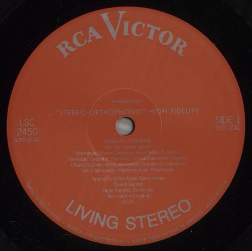 Sergei Prokofiev Carnaval, Les Patineurs - 180gm vinyl LP album (LP record) US PJ3LPCA881177