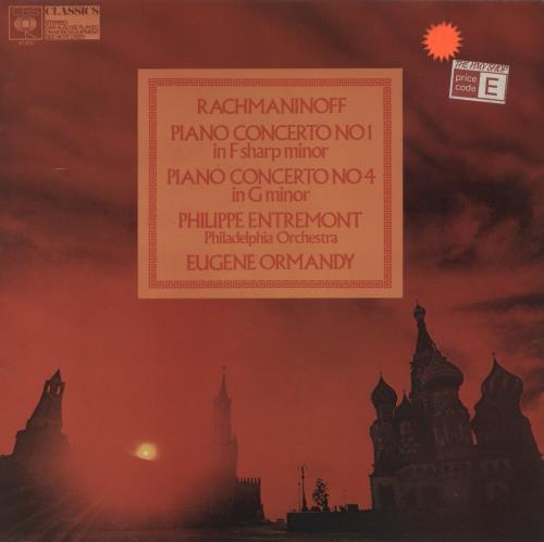 Sergei Rachmaninov Rachmaninov: Piano Concerto No 1 In F Sharp Minor / Piano Concerto No 4 In G Minor vinyl LP album (LP record) UK RL7LPRA859959