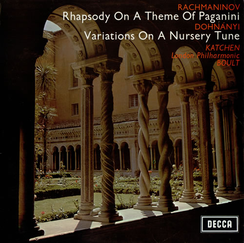 Sergei Rachmaninov Rhapsody On A Theme Of Paganini vinyl LP album (LP record) UK RL7LPRH483036