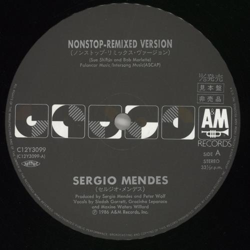 Sergio Mendes Non Stop (Remixed Version) + Obi 12" vinyl single (12 inch record / Maxi-single) Japanese RGM12NO365473