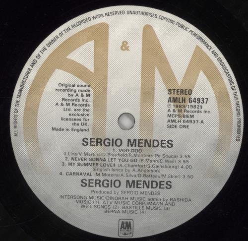 Sergio Mendes Sergio Mendes vinyl LP album (LP record) UK RGMLPSE686742