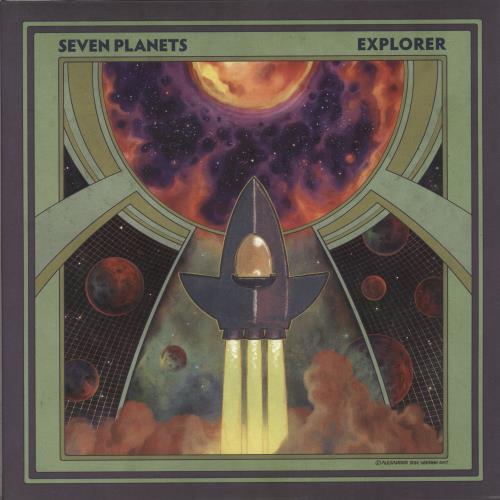 Seven Planets Explorer - Yellow Marble Vinyl vinyl LP album (LP record) German 9XXLPEX871045