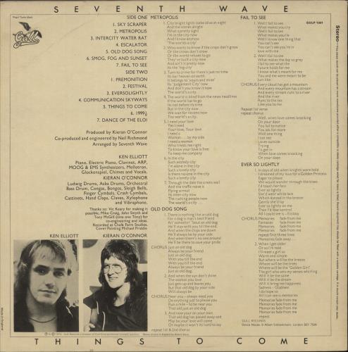 Seventh Wave Things To Come vinyl LP album (LP record) UK S0TLPTH541521