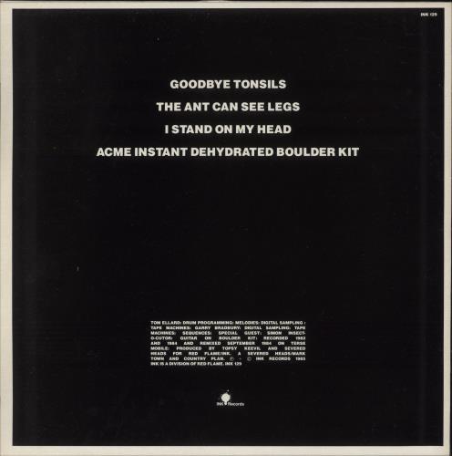 Severed Heads Goodbye Tonsils 12" vinyl single (12 inch record / Maxi-single) UK SF612GO444557