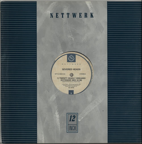 Severed Heads Twenty Deadly Diseases 12" vinyl single (12 inch record / Maxi-single) Canadian SF612TW628589
