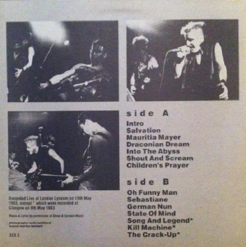 Sex Gang Children Sex Gang Children vinyl LP album (LP record) UK SGCLPSE424689
