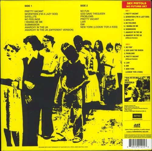 Sex Pistols "No Future U.K?" - Yellow & Black Vinyl - Sealed vinyl LP album (LP record) US SEXLPNO781672
