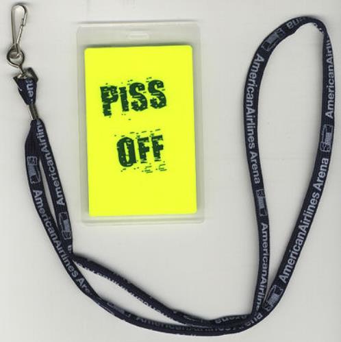 Sex Pistols 1996 Tour Pass tour pass US SEXTPTO427926
