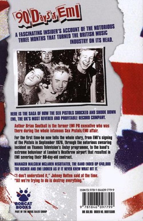 Sex Pistols 90 Days At EMI book UK SEXBKDA378403