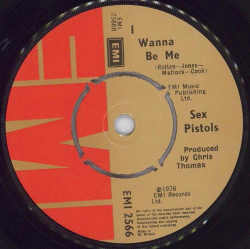 Sex Pistols Anarchy In The U.K. - 1st + Original Black Slv - Autographed 7" vinyl single (7 inch record / 45) UK SEX07AN825876