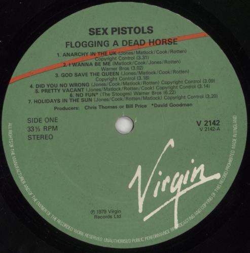 Sex Pistols Flogging A Dead Horse vinyl LP album (LP record) UK SEXLPFL450714