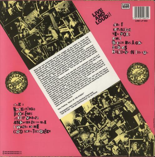 Sex Pistols Live And Loud!! vinyl LP album (LP record) UK SEXLPLI867403