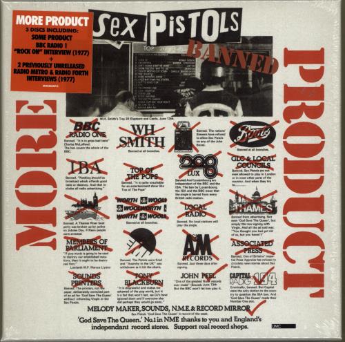 Sex Pistols More Product CD Album Box Set UK SEXDXMO697940