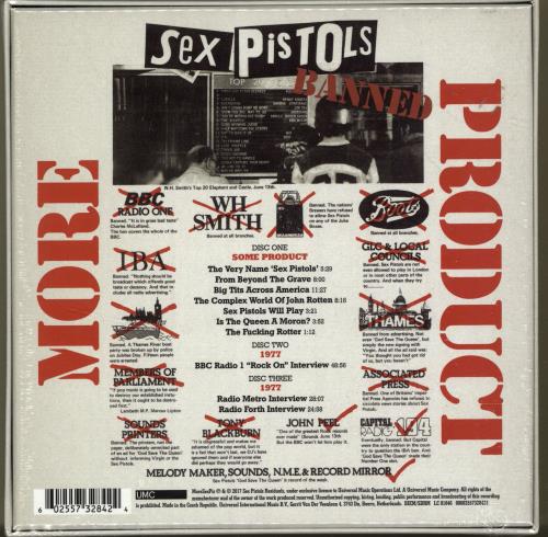 Sex Pistols More Product CD Album Box Set UK SEXDXMO697940