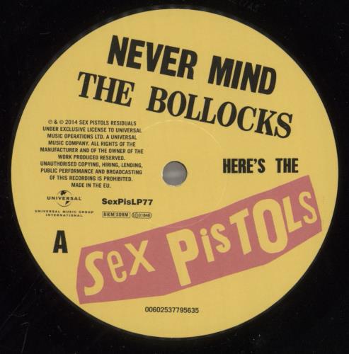 Sex Pistols Never Mind The Bollocks - 180 Gram Vinyl vinyl LP album (LP record) UK SEXLPNE735480