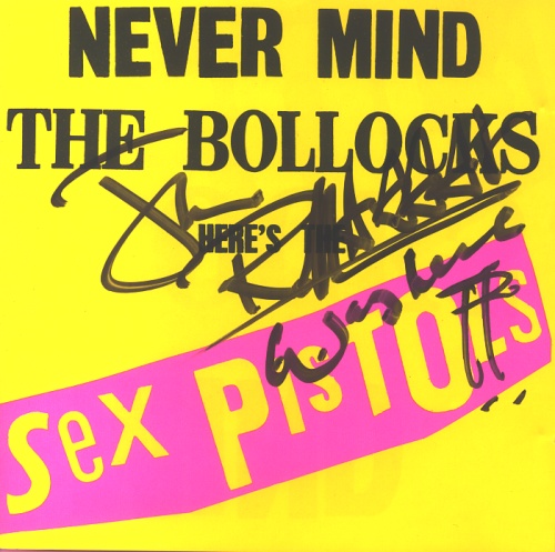Sex Pistols Never Mind The Bollocks - Autographed CD album (CDLP) UK SEXCDNE331690