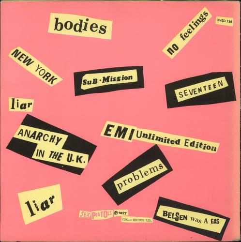 Sex Pistols Never Mind The Bollocks - VG vinyl LP album (LP record) UK SEXLPNE735202