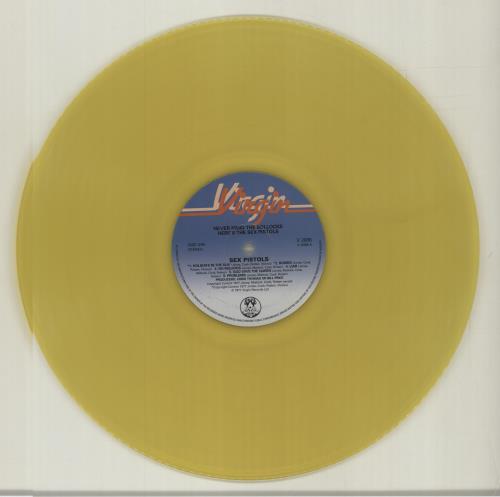 Sex Pistols Never Mind The Bollocks - Yellow vinyl LP album (LP record) UK SEXLPNE687058