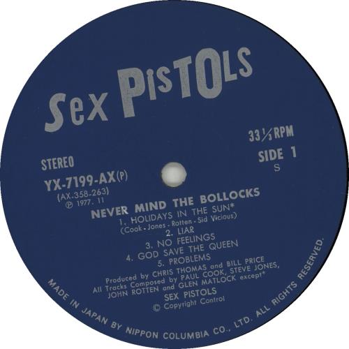 Sex Pistols Never Mind The Bollocks vinyl LP album (LP record) Japanese SEXLPNE676695