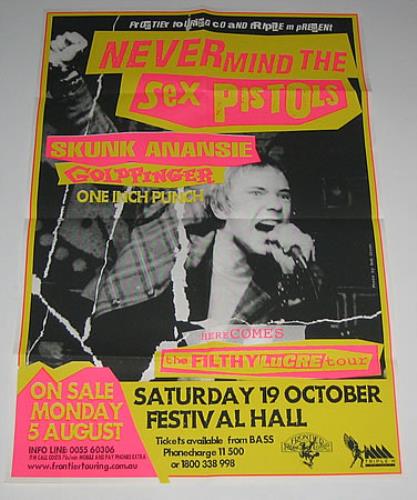 Sex Pistols Never Mind The Sex Pistols poster Australian SEXPONE388737